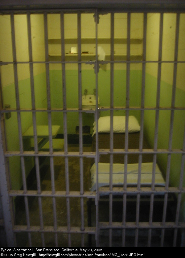 Typical Alcatraz cell
