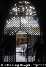 One of the main gates from the inside.