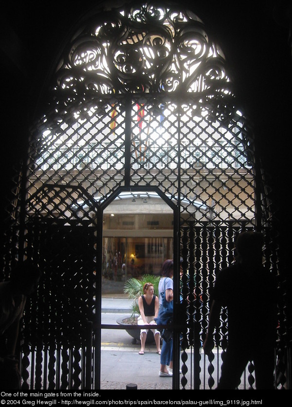 One of the main gates from the inside.