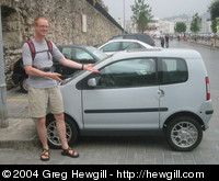 We saw some pretty small cars in Spain, like the "Smart" car, but this one was even smaller.