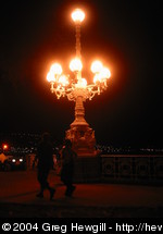 One of the lamp posts on the boardwalk.