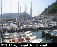 The San Sebastián harbour.
