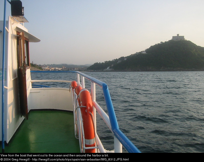 View from the boat that went out to the ocean and then around the harbor a bit.
