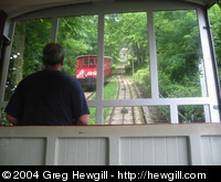 This funicular goes up the side of Monte Igeldo.