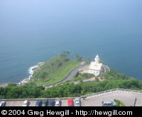 One of the lighthouses on Monte Igeldo.