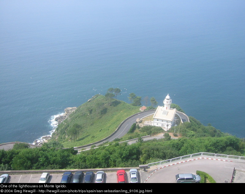 One of the lighthouses on Monte Igeldo.