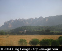 A rugged ridge on the way from Barcelona to Sort.