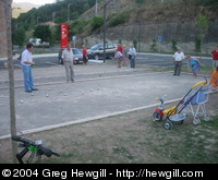 We stumbled upon an evening game of Petanca.