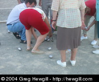 Measuring the distances.